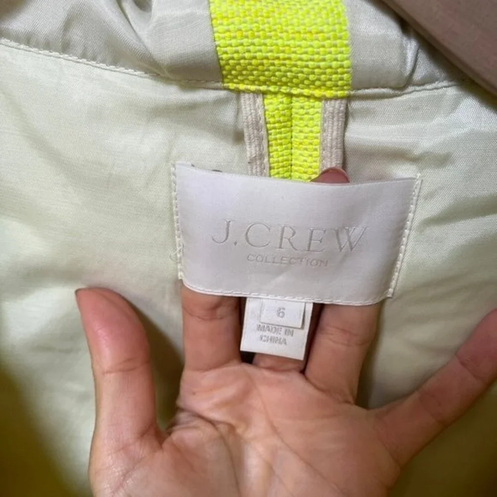 J. Crew Collection Basket Weave Toggle Coat 6 NWOT - Picture 5 of 10